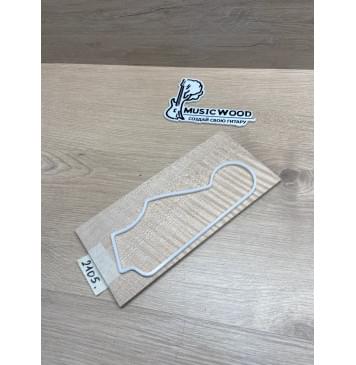 Клён Белый Явор, Волнистый заготовка накладки на головку грифа Радиал АА Волна АА 5х109х230 мм-2