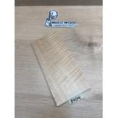 Клён Белый Явор, Волнистый заготовка накладки на головку грифа Радиал АА Волна АА 6х109х230 мм