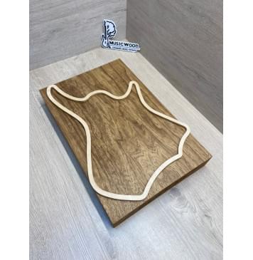 Корина (Лимба-Офрам) Печёная 180гр заготовка корпуса для Тревел гитары Тангент ААААА 51х250х370 мм (Массив) 589 кг/м3 Корина (Лимба-Офрам) Печёная 180гр заготовка корпуса для Тревел гитары Тангент ААААА 51х250х370 мм (Массив) 589 кг/м3-2