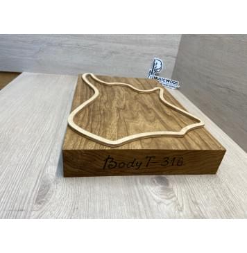 Корина (Лимба-Офрам) Печёная 180гр заготовка корпуса для Тревел гитары Тангент ААААА 51х250х370 мм (Массив) 589 кг/м3 Корина (Лимба-Офрам) Печёная 180гр заготовка корпуса для Тревел гитары Тангент ААААА 51х250х370 мм (Массив) 589 кг/м3-3