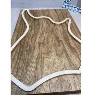 Корина (Лимба-Офрам) Печёная 180гр заготовка корпуса для Тревел гитары Тангент ААААА 51х250х370 мм (Массив) 589 кг/м3 Корина (Лимба-Офрам) Печёная 180гр заготовка корпуса для Тревел гитары Тангент ААААА 51х250х370 мм (Массив) 589 кг/м3-4