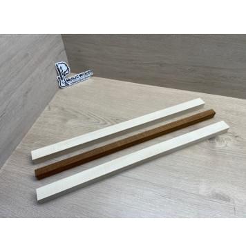 Клен Белый Явор, Волнистый/Клен Волнистый Печёный 180гр заготовка для переклеенного грифа безголовой гитары Радиал АА Волна АА 23х(28-17-28)х542 мм - из 3х частей-6