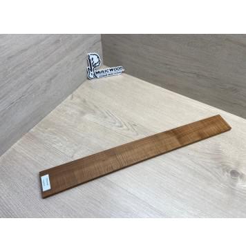 Клён Волнистый Печёный 180 гр заготовка накладки для электрогитары Радиал АА Волна ААА 10х63-55х533 мм-12