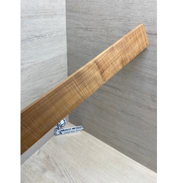 Клён Волнистый Печёный 180 гр заготовка накладки для электрогитары Радиал АА Волна ААА 10х63-55х533 мм-8