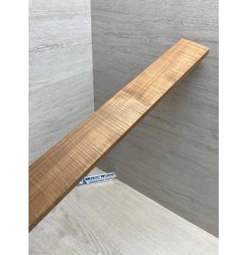 Клён Волнистый Печёный 180 гр заготовка накладки для электрогитары Радиал АА Волна ААА 10х63-55х533 мм-4