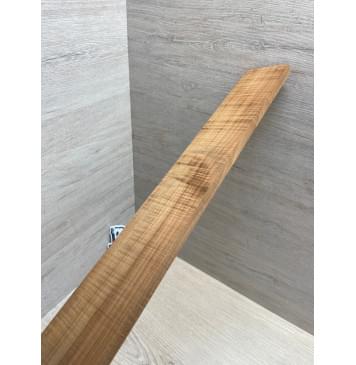 Клён Волнистый Печёный 180 гр заготовка накладки для электрогитары Радиал АА Волна ААА 10х63-55х533 мм-7