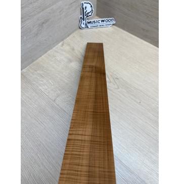 Клён Волнистый Печёный 180 гр заготовка накладки для электрогитары Радиал АА Волна ААА 10х63-55х533 мм-3