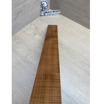 Клён Волнистый Печёный 180 гр заготовка накладки для электрогитары Радиал АА Волна ААА 10х63-55х533 мм-9