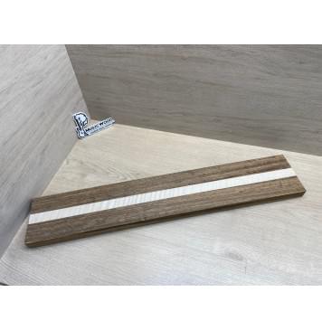 Овенгкол/Клён Белый Явор, Волнистый заготовка для переклеенного грифа электрогитары Радиал ААА Волна ААА 30х(51-27-51)х733 мм - из 3х частей-0