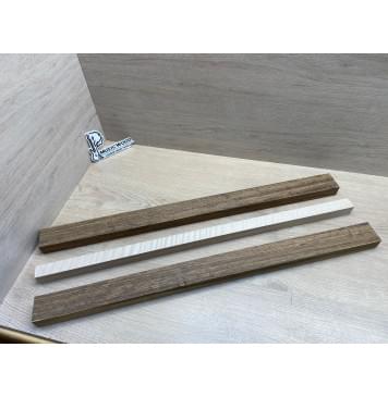 Овенгкол/Клён Белый Явор, Волнистый заготовка для переклеенного грифа электрогитары Радиал ААА Волна ААА 30х(51-27-51)х733 мм - из 3х частей-4