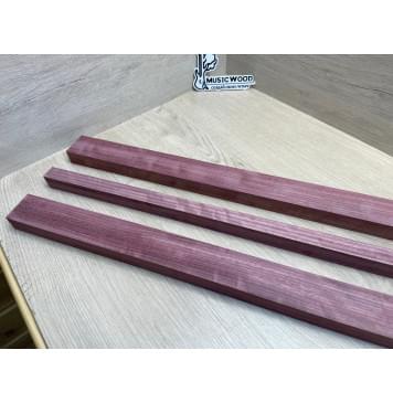 Амарант Волнистый заготовка грифа для электрогитары Радиал АА Волна А 26х(47-22-47)х740 мм -из 3х частей-11