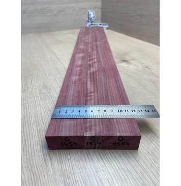 Амарант Волнистый заготовка грифа для электрогитары Радиал АА Волна А 26х(47-22-47)х740 мм -из 3х частей-5