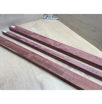 Амарант Волнистый заготовка грифа для электрогитары Радиал АА Волна А 26х(47-22-47)х740 мм -из 3х частей-15