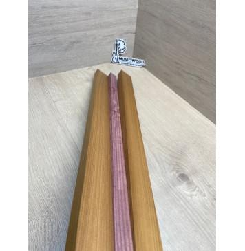 Клён Печёный 180гр/Амарант заготовка для переклеенного грифа электрогитары Радиал ААА 21х(42.5-23-42.5)х710 мм - из 3х частей-6