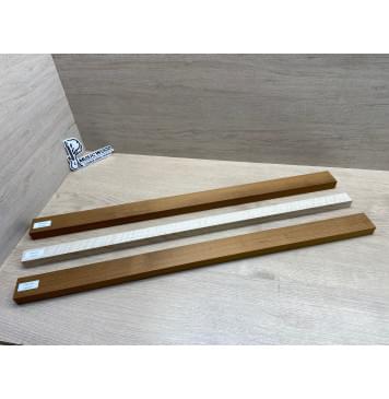 Клён Печёный 180гр/Клён Белый Явор, Волнистый заготовка для переклеенного грифа электрогитары Радиал АА Волна ААА 23х(45-28-45)х750 мм - из 3х частей-14