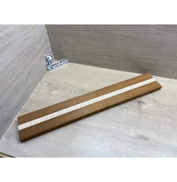 Клён Волнистый Печёный 180гр/Клён Белый Явор, Волнистый заготовка для переклеенного грифа электрогитары Радиал АА Волна ААА 26х(42-22-42)х685 мм - из 3х частей-2