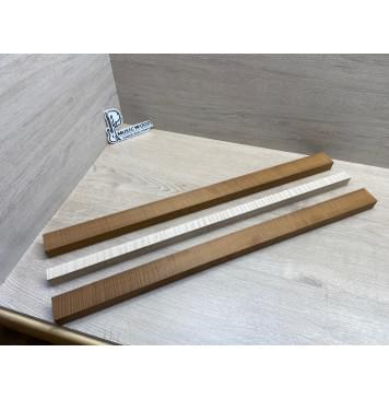 Клён Волнистый Печёный 180гр/Клён Белый Явор, Волнистый заготовка для переклеенного грифа электрогитары Радиал АА Волна ААА 26х(42-22-42)х685 мм - из 3х частей-4