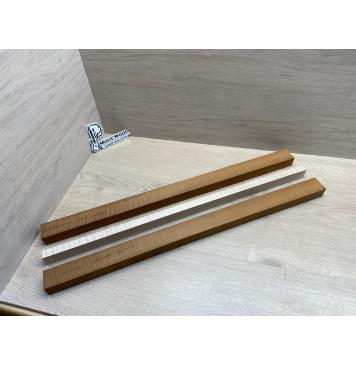 Клён Волнистый Печёный 180гр/Клён Белый Явор, Волнистый заготовка для переклеенного грифа электрогитары Радиал А Волна ААА 30х(42-19-42)х690 мм - из 3х частей (присутствуют сучки)-3