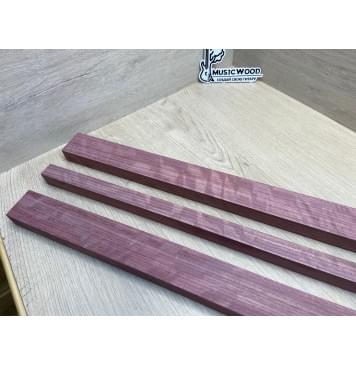 Амарант Волнистый заготовка грифа для электрогитары Радиал ААА Волна АА 26.4х(47-22.5-47)х740 мм -из 3х частей-7