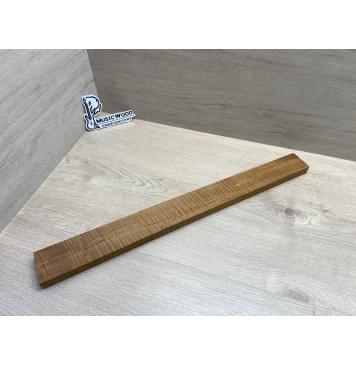 Клён Волнистый Печёный 180гр заготовка грифа для Безголовой гитары Радиал А Волна ААА 21х62-52х595 мм-3