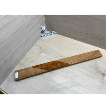 Клён Волнистый Печёный 180гр заготовка грифа для Безголовой гитары Радиал А Волна ААА 21х62-52х595 мм-12