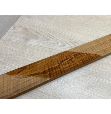 Клён Волнистый Печёный 180гр заготовка грифа для Безголовой гитары Радиал А Волна ААА 21х62-52х595 мм-13