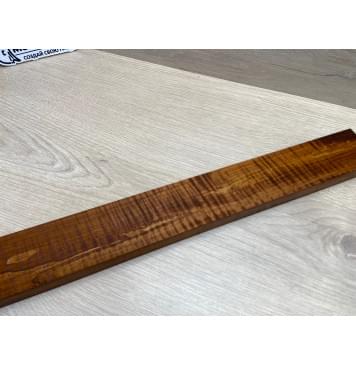 Клён Волнистый Печёный 180гр заготовка грифа для Безголовой гитары Радиал А Волна ААА 21х62-52х595 мм-9