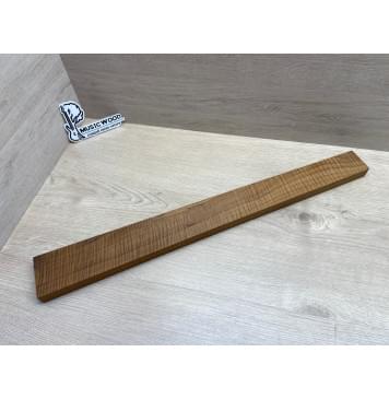 Клён Волнистый Печёный 180гр заготовка грифа для Безголовой гитары Смешанный АА Волна ААА 23.5х74-53х645 мм-3