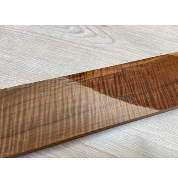 Клён Волнистый Печёный 180гр заготовка грифа для Безголовой гитары Смешанный АА Волна ААА 23.5х74-53х645 мм-16