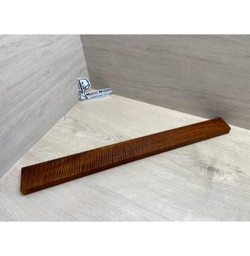 Клён Волнистый Печёный 180гр заготовка грифа для Безголовой гитары Смешанный АА Волна ААА 23.5х74-53х645 мм-0