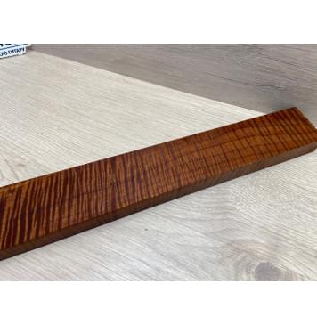 Клён Волнистый Печёный 180гр заготовка грифа для Безголовой гитары Смешанный АА Волна ААА 23.5х74-53х645 мм-17