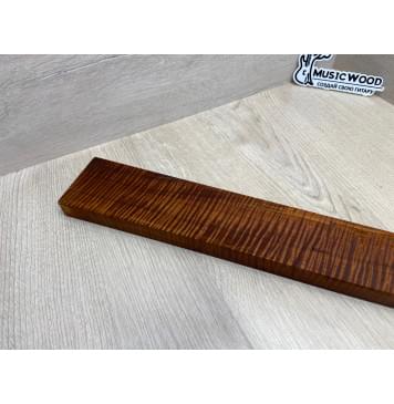 Клён Волнистый Печёный 180гр заготовка грифа для Безголовой гитары Смешанный АА Волна ААА 23.5х74-53х645 мм-18