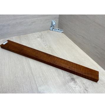 Клён Волнистый Печёный 180гр заготовка грифа для Безголовой гитары Смешанный АА Волна ААА 23.5х74-53х645 мм-19