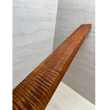 Клён Волнистый Печёный 180гр заготовка грифа для Безголовой гитары Смешанный АА Волна ААА 23.5х74-53х645 мм-11