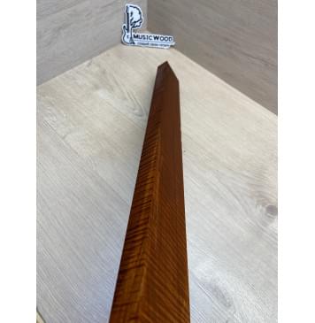 Клён Волнистый Печёный 180гр заготовка грифа для Безголовой гитары Смешанный АА Волна ААА 23.5х74-53х645 мм-12