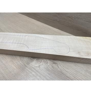 Клён Белый Явор, Волнистый заготовка грифа для электрогитары Смешанный ААА Волна ААА 29.5х102-75х790 мм-2