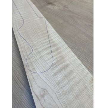 Клён Белый Явор, Волнистый заготовка грифа для электрогитары Смешанный ААА Волна ААА 29.5х102-75х790 мм-5