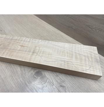 Клён Белый Явор, Волнистый заготовка грифа для электрогитары Смешанный ААА Волна ААА 29х102-80х740 мм-3