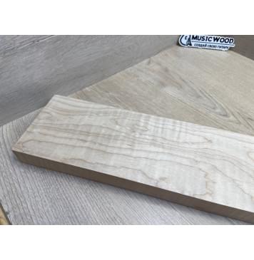 Клён Белый Явор, Волнистый заготовка грифа для электрогитары Тангент ААА Волна ААА 28.5х112х740 мм-5