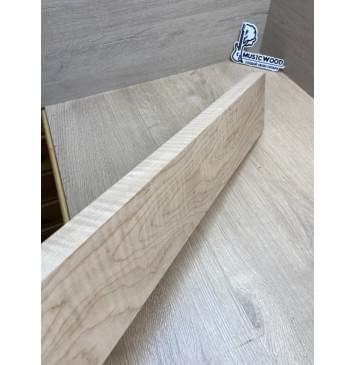 Клён Белый Явор, Волнистый заготовка грифа для электрогитары Тангент ААА Волна ААА 28.5х112х740 мм-17