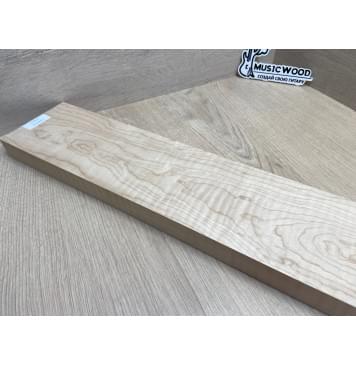 Клён Белый Явор, Волнистый заготовка грифа для электрогитары Тангент ААА Волна ААА 28.5х112х740 мм-19