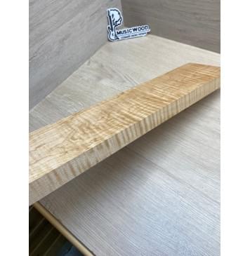 Клён Белый Явор, Волнистый заготовка грифа для электрогитары Тангент ААА Волна ААА 28.5х112х740 мм-20