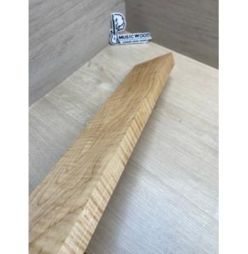 Клён Белый Явор, Волнистый заготовка грифа для электрогитары Тангент ААА Волна ААА 28.5х112х740 мм-14
