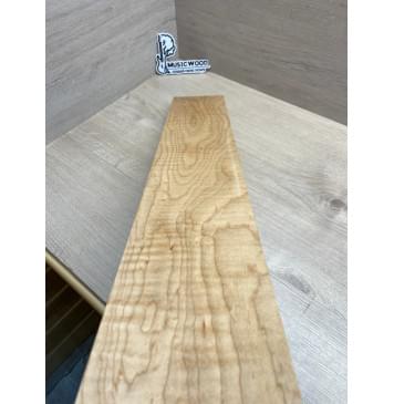 Клён Белый Явор, Волнистый заготовка грифа для электрогитары Тангент ААА Волна ААА 28.5х112х740 мм-12