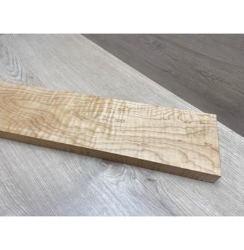 Клён Белый Явор, Волнистый заготовка грифа для электрогитары Тангент ААА Волна ААА 28.5х112х740 мм-25