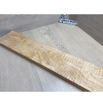 Клён Белый Явор, Волнистый заготовка грифа для электрогитары Тангент ААА Волна ААА 28.5х112х740 мм-24