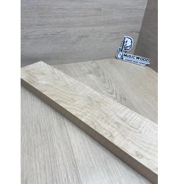 Клён Белый Явор, Волнистый заготовка грифа для электрогитары Тангент ААА Волна ААА 29.5х104-98х730 мм-3