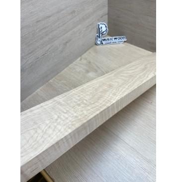 Клён Белый Явор, Волнистый заготовка грифа для электрогитары Тангент ААА Волна ААА 29.5х104-98х730 мм-9