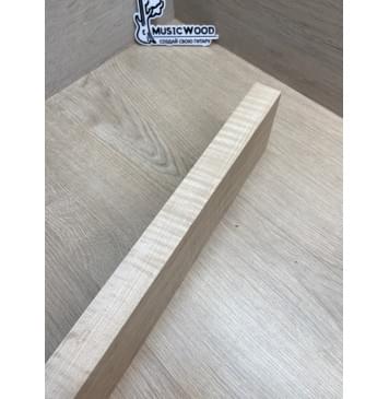 Клён Белый Явор, Волнистый заготовка грифа для электрогитары Тангент ААА Волна ААА 29.5х104-98х730 мм-18