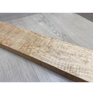 Клён Белый Явор, Волнистый заготовка грифа для электрогитары Тангент ААА Волна ААА 29.5х104-98х730 мм-24